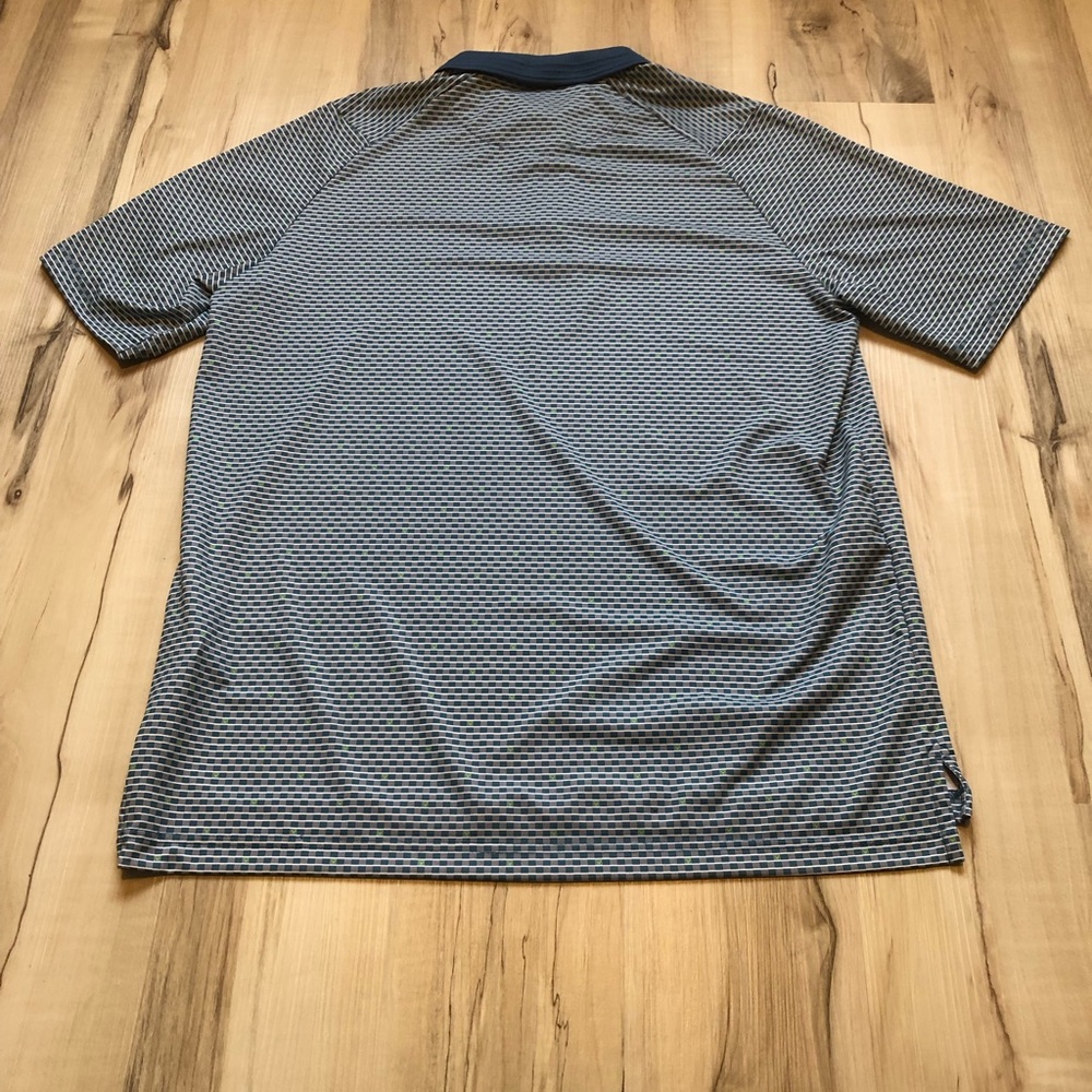 Callaway Blue and Gray Patterned Polo Shirt - Opti-Dri - Picture 9 of 9